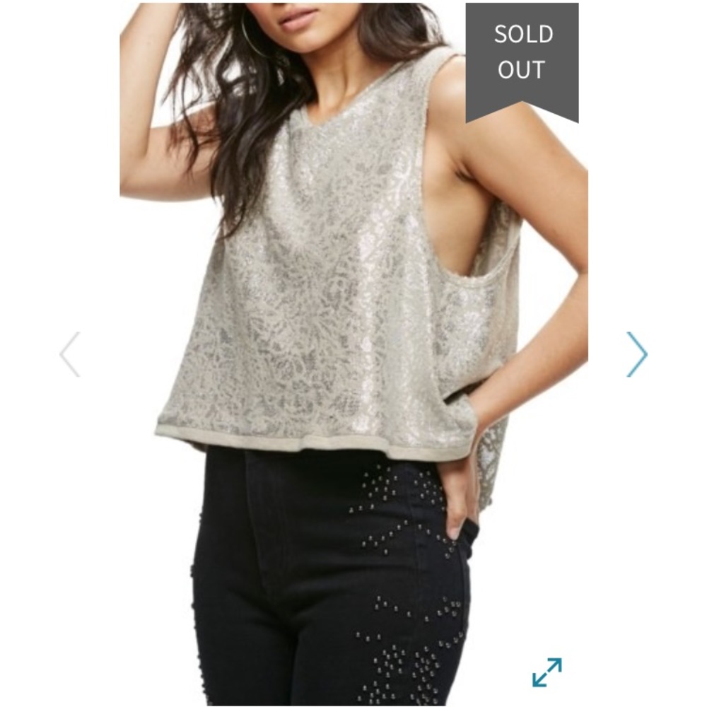 Free people metallic tank